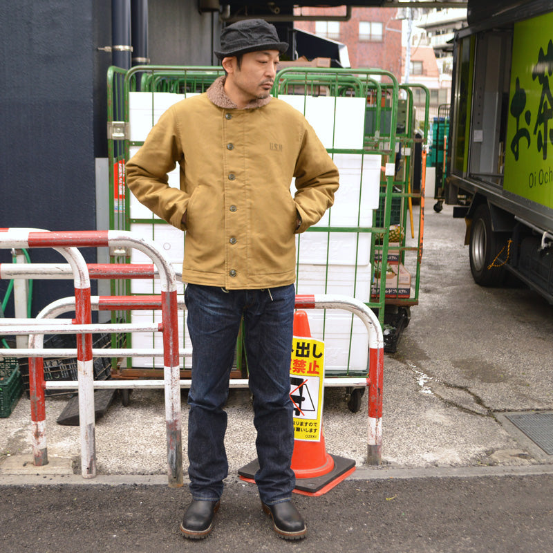 BUZZ RICKSON'S "BR15345" Type N-1 Khaki “NAVY DEPARTMENT DEMOTEX-ED”