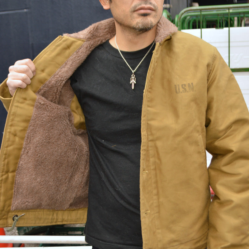 BUZZ RICKSON'S "BR15345" Type N-1 Khaki “NAVY DEPARTMENT DEMOTEX-ED”