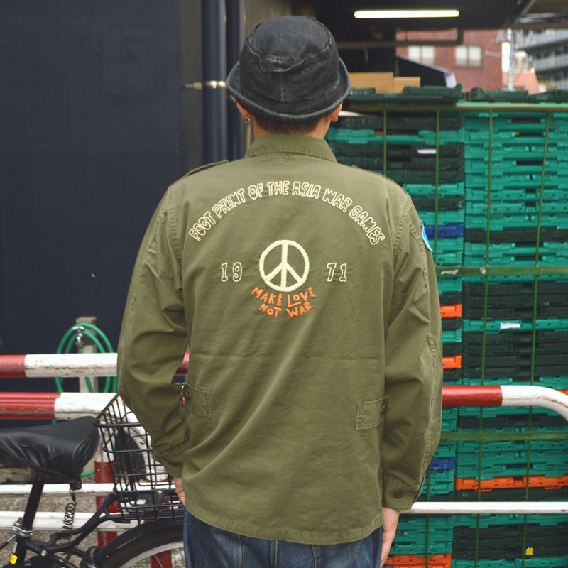BUZZ RICKSON'S "BR15919" COAT, MAN'S COMBAT TROPICAL HAND EMBROIDERY