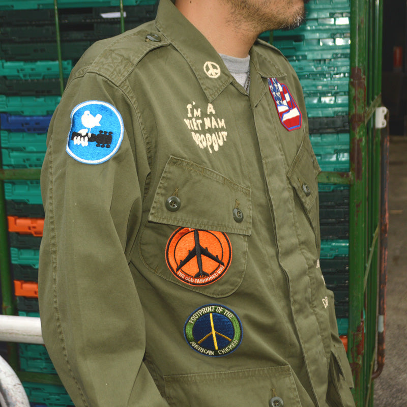 BUZZ RICKSON'S "BR15919" COAT, MAN'S COMBAT TROPICAL HAND EMBROIDERY