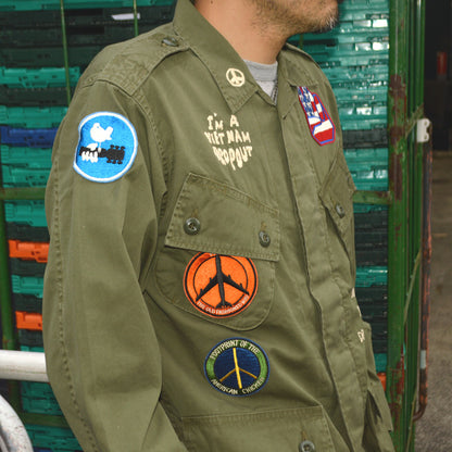 BUZZ RICKSON'S "BR15919" COAT, MAN'S COMBAT TROPICAL HAND EMBROIDERY