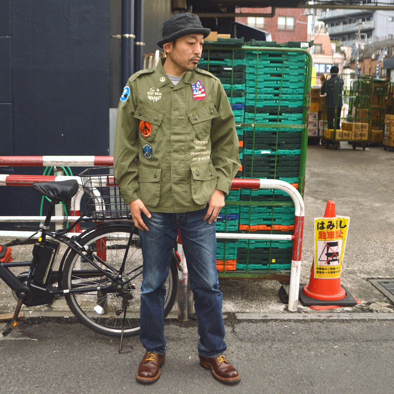BUZZ RICKSON'S "BR15919" COAT, MAN'S COMBAT TROPICAL HAND EMBROIDERY