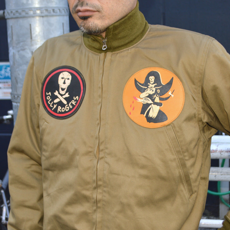 BUZZ RICKSON'S、BR15995、TANKERS SLASH POCKET BUZZ RICKSON'S MEG.CO. 90th BOMB .GP. JOLLY ROGERS