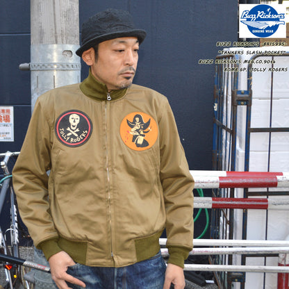 BUZZ RICKSON'S、BR15995、TANKERS SLASH POCKET BUZZ RICKSON'S MEG.CO. 90th BOMB .GP. JOLLY ROGERS