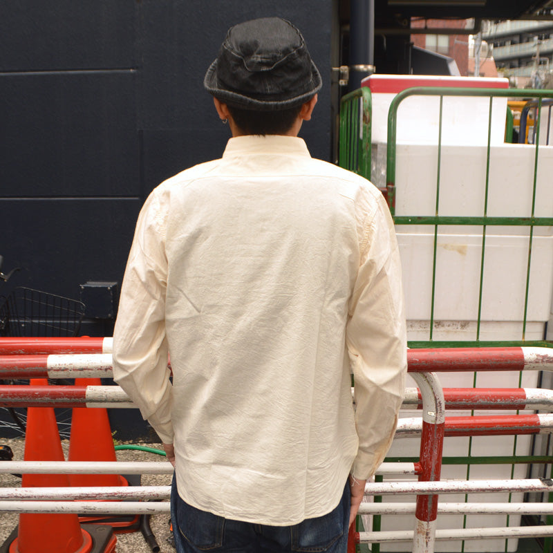 BUZZ RICKSON'S "BR25996" WHITE CHAMBRAY WORK SHIRT