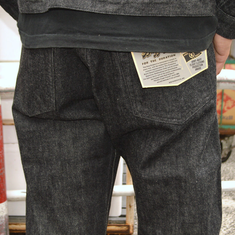 BUZZ RICKSON'S "BR43042" World War 2 Black Denim Waist Overalls