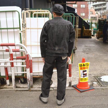 BUZZ RICKSON'S "BR43042" World War 2 Black Denim Waist Overalls