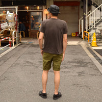 BUZZ RICKSON'S "BR51735" TROUSERS, MEN'S, COTTON SATEEN OLIVE GREEN QM SHADE 107, TYPE 1, CLASS SHORTS