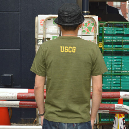 BUZZ RICKSON'S "BR79567" Slub Yarn T-shirt COAST GUARD
