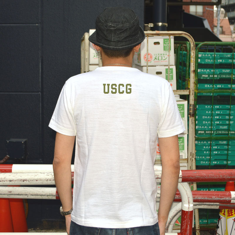 BUZZ RICKSON'S "BR79567" Slub Yarn T-shirt COAST GUARD