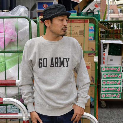 BUZZ RICKSON'S "BR69070" HORIZONTAL KNITTING SWEAT SWEAT SHIRT “GO ARMY BEAT NAVY”