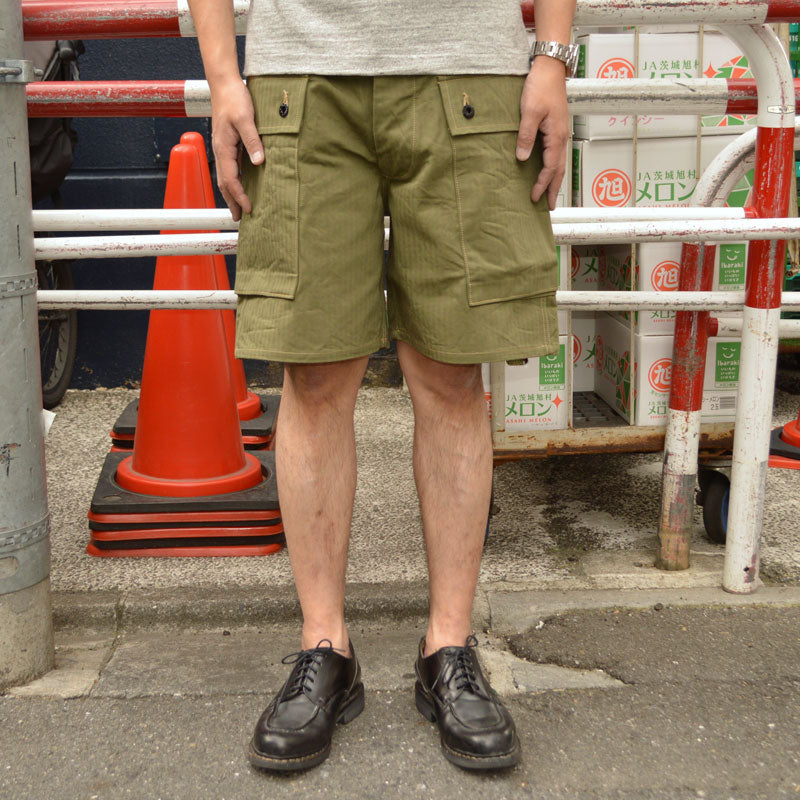 BUZZ RICKSON'S "BR52388" U.S. Marine Corps Herringbone Shorts
