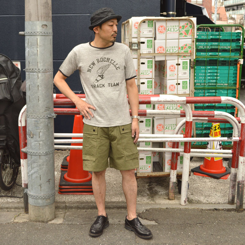 BUZZ RICKSON'S "BR52388" U.S. Marine Corps Herringbone Shorts