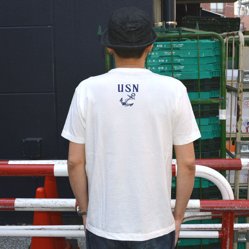 BUZZ RICKSON'S "BR79573" Government Issue T-shirt U.S. Naval Training School