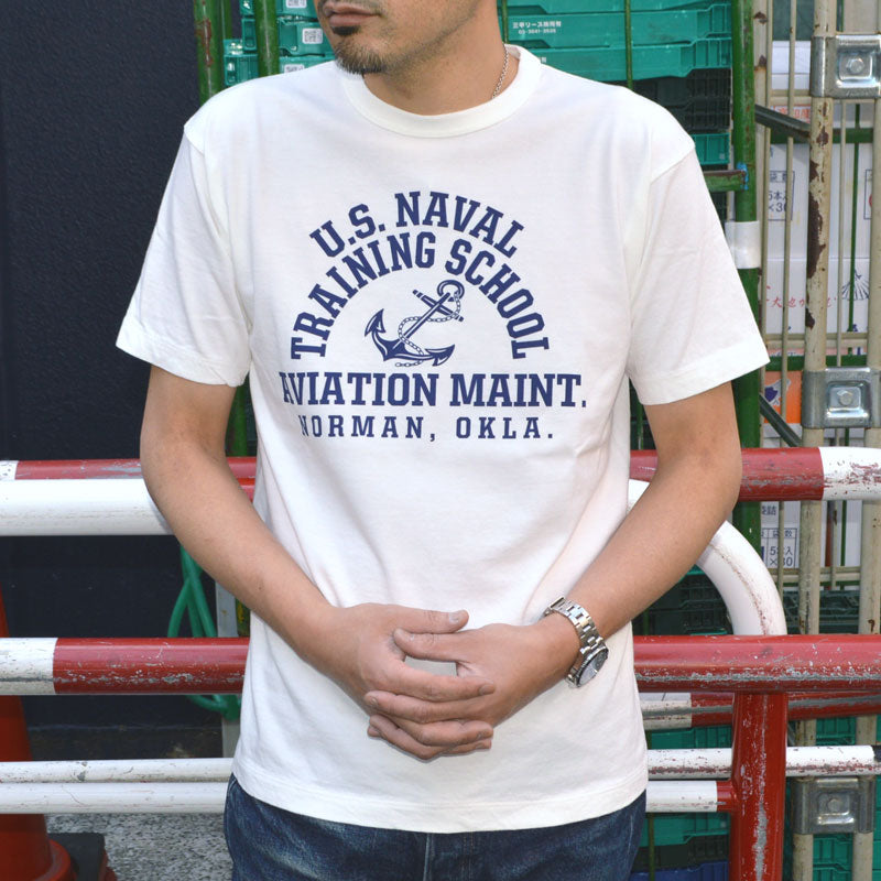 BUZZ RICKSON'S "BR79573" Government Issue T-shirt U.S. Naval Training School