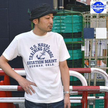 BUZZ RICKSON'S "BR79573" Government Issue T-shirt U.S. Naval Training School