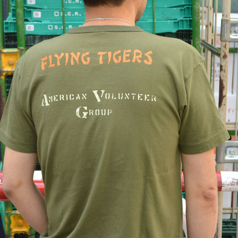 BUZZ RICKSON'S "BR79578" Government Issue T-shirt 14th Air Force Flying Tigers