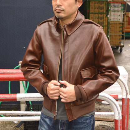 BUZZ RICKSON'S "BR80686 " Type A-2 “BUZZ RICKSON CLOTHING CO. CONTRACT No.18091 GOAT SKIN”