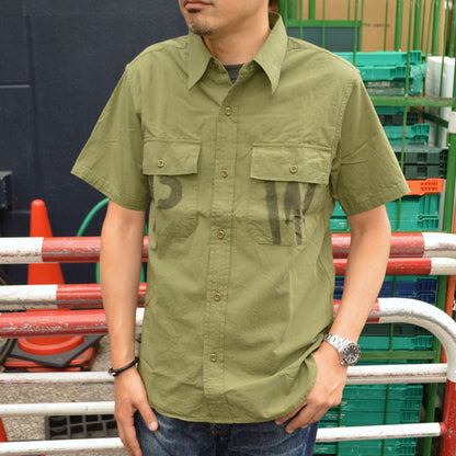 JELADO "CT21114B" S/S Officer Shirt PW Stencil Custom