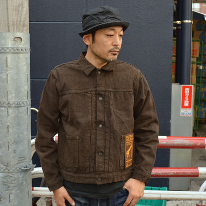 STUDIO D'ARTISAN "D4631" Amami Oshima Mud-Dyed GL3 Denim Jacket