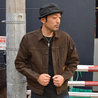 STUDIO D'ARTISAN "D4631" Amami Oshima Mud-Dyed GL3 Denim Jacket