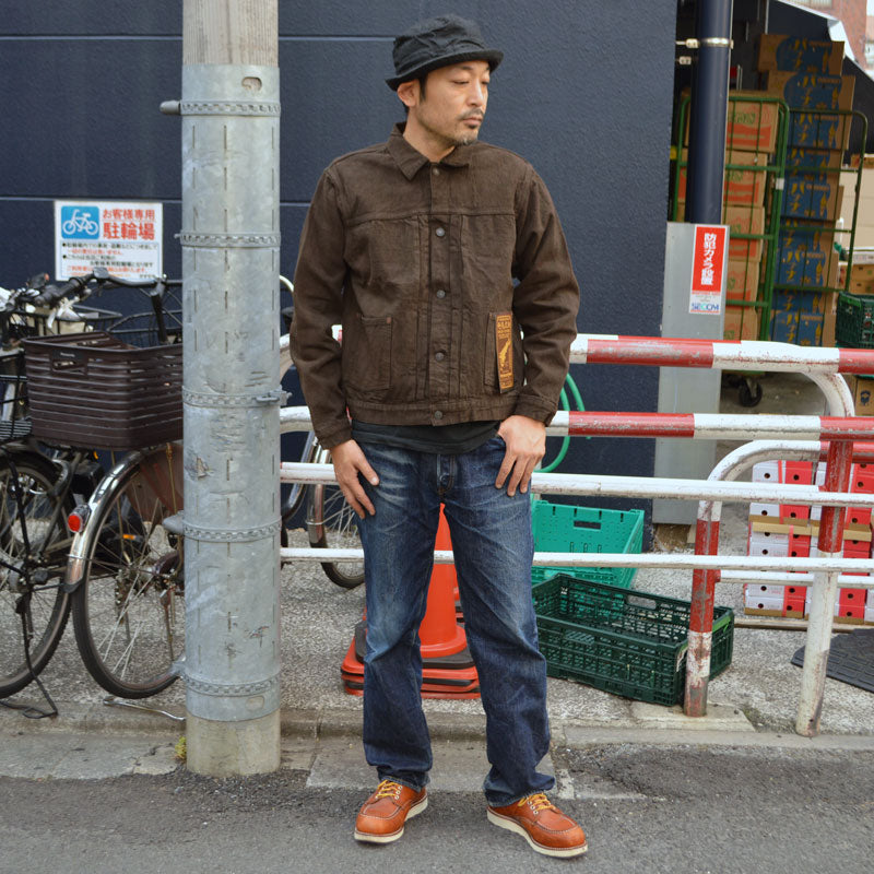 STUDIO D'ARTISAN "D4631" Amami Oshima Mud-Dyed GL3 Denim Jacket
