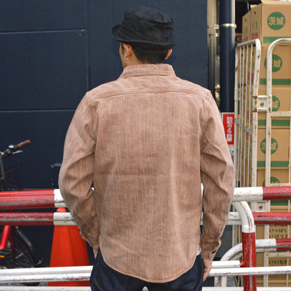 STUDIO D'ARTISAN "D5732" 13oz KAKISHIBU Denim Shirt