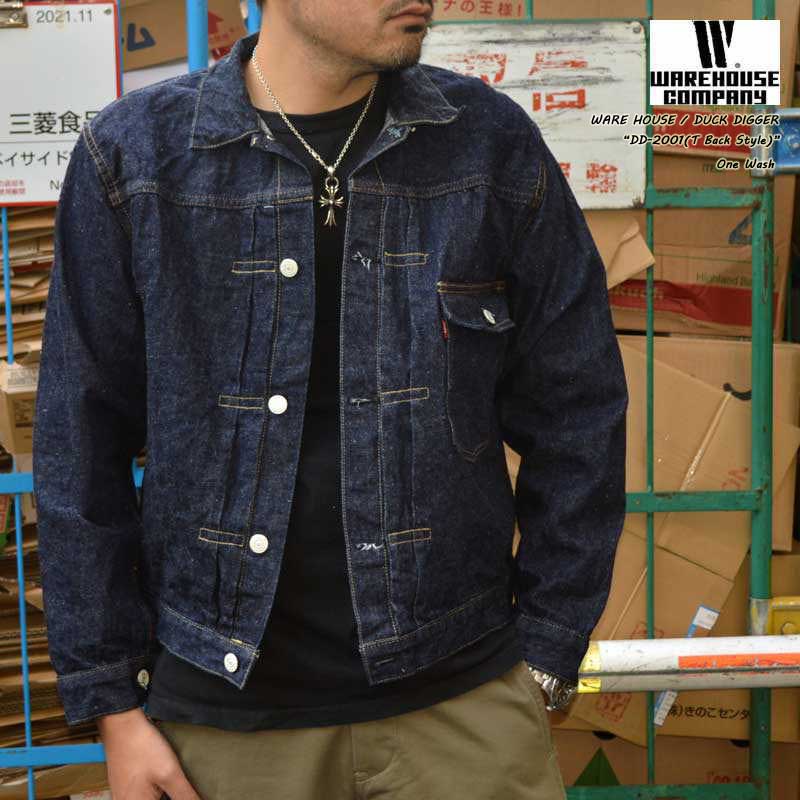 DUCK DIGGER (WARE HOUSE) "Lot.DD-2001" T BACK STYLE DENIM JACKET 1ST TYPE