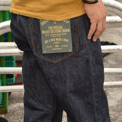 FOB FACTORY "F137" DENIM WEST OVERALLS