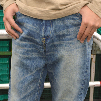 FOB FACTORY "F153(Used Wash)" 14.75oz SELVEDGE DENIM TAPERED 5P