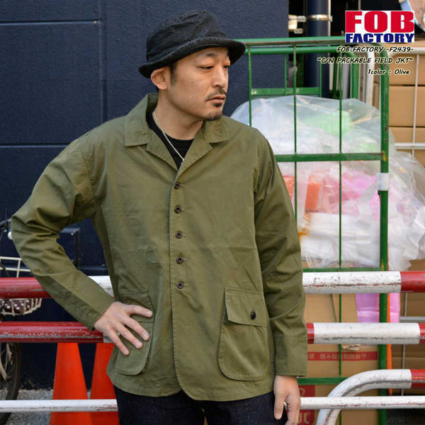 SALE!! 20%OFF!!  FOB FACTORY "F2439" C/N PACKABLE FIELD JACKET