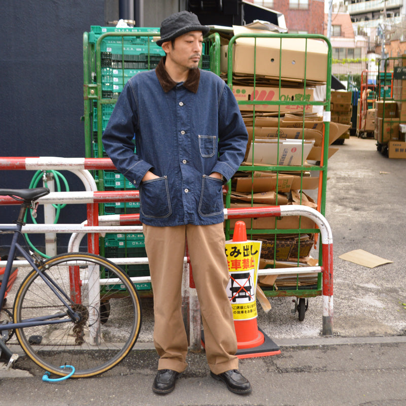 FOB FACTORY "F2456" Denim Chore JKT Blanket Liner