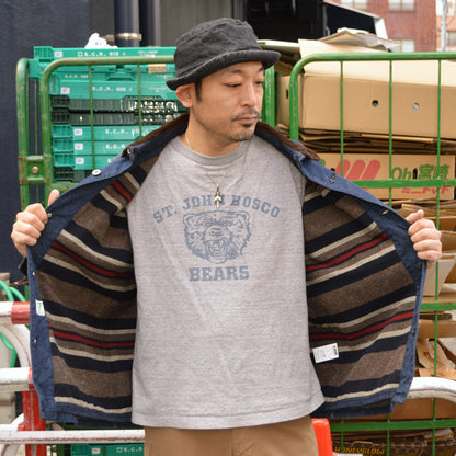 FOB FACTORY "F2456" Denim Chore JKT Blanket Liner