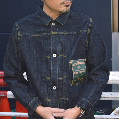 FOB FACTORY "F2460" 14oz WWII Denim Blouse