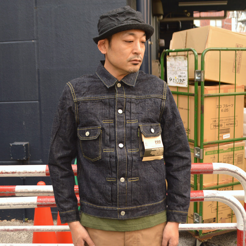 FOB FACTORY "F2464" 15oz SELVEDGE DENIM 2nd JACKET