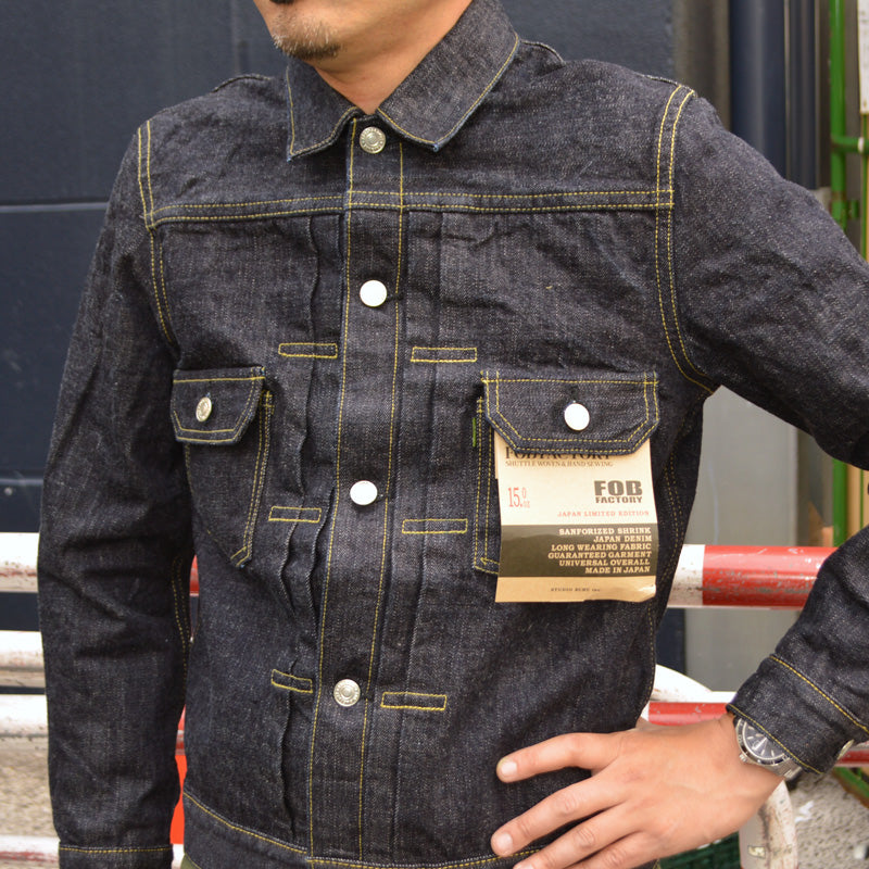 FOB FACTORY "F2464" 15oz SELVEDGE DENIM 2nd JACKET