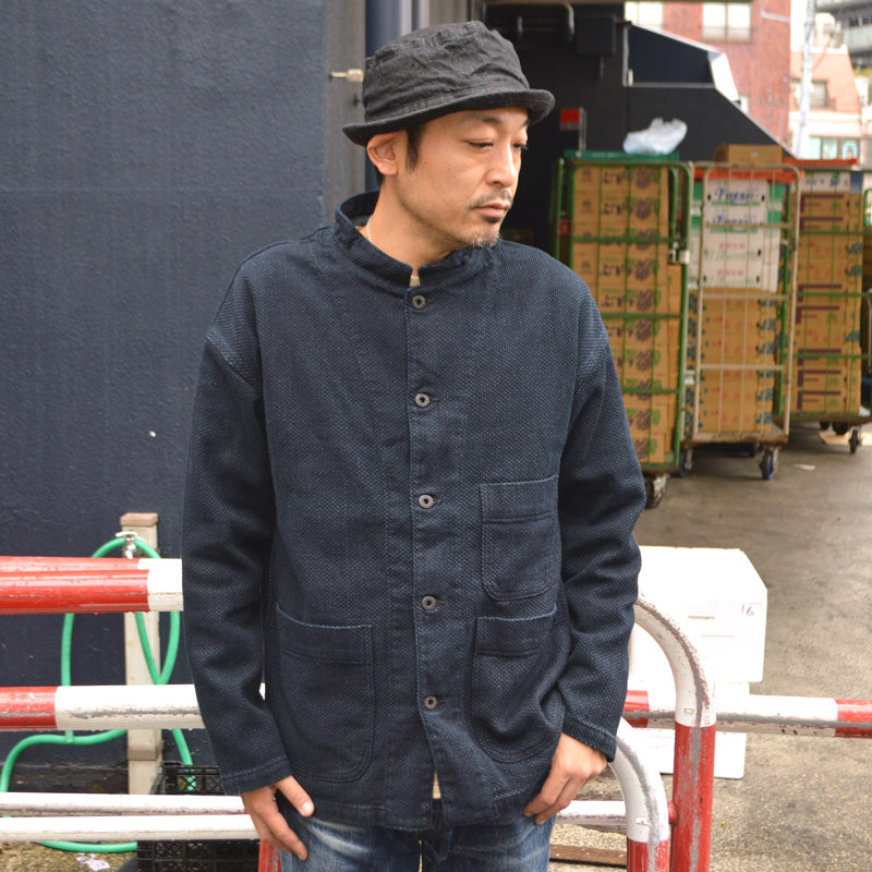FOB FACTORY "F2468" INDIGO SASHIKO JKT