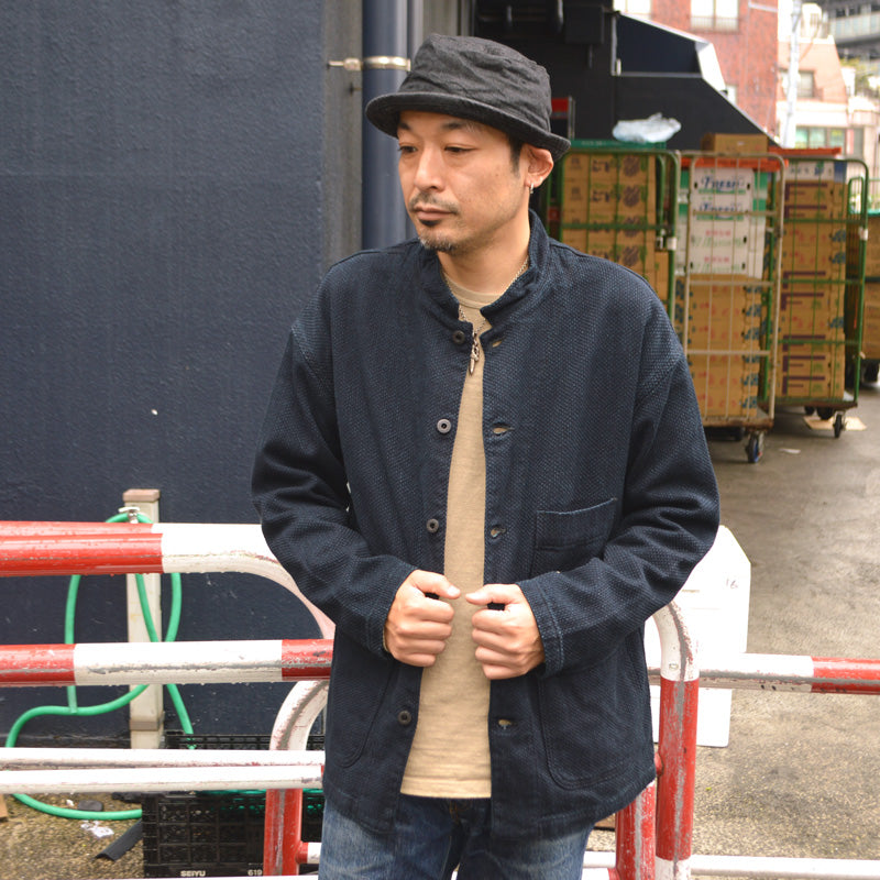 FOB FACTORY "F2468" INDIGO SASHIKO JKT