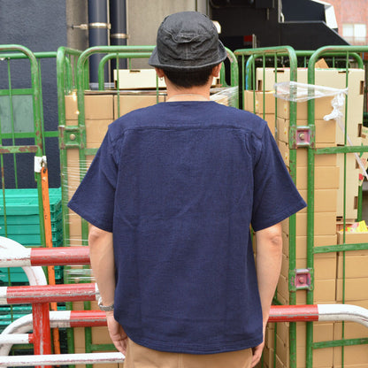 FOB FACTORY "F3493" INDIGO WAFFLE-T