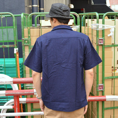 FOB FACTORY､F3500､INDIGO HOLIDAY SHIRT