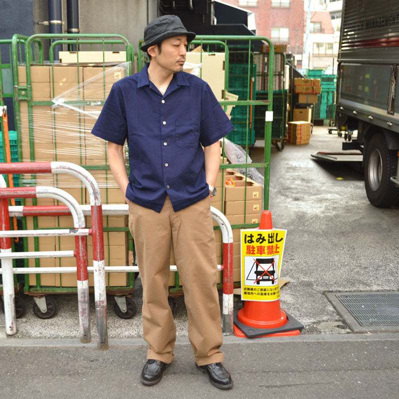 FOB FACTORY､F3500､INDIGO HOLIDAY SHIRT