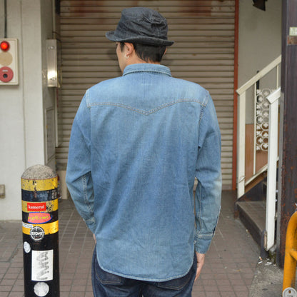 FOB FACTORY "F3506" DENIM WESTERN SHIRTS