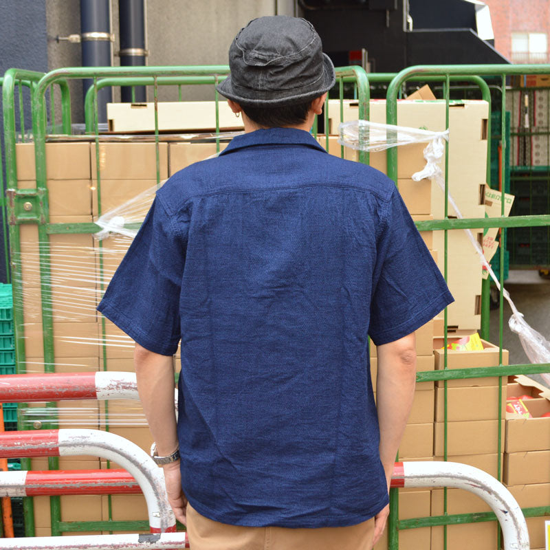 FOB FACTORY､F3508､INDIGO HOLIDAY SHIRT