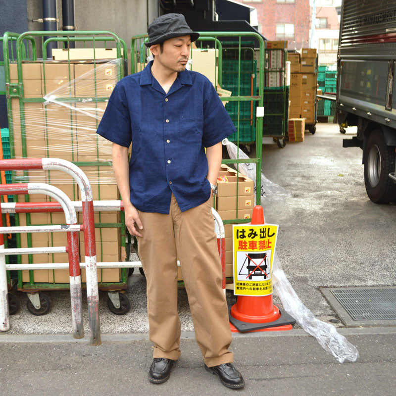 FOB FACTORY､F3508､INDIGO HOLIDAY SHIRT