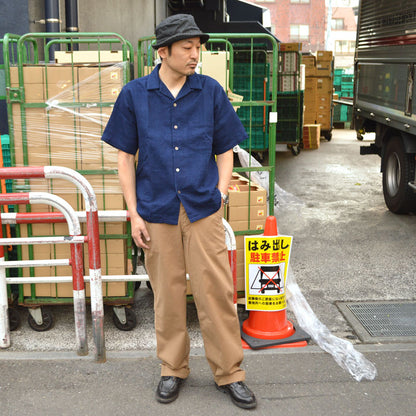 FOB FACTORY､F3508､INDIGO HOLIDAY SHIRT