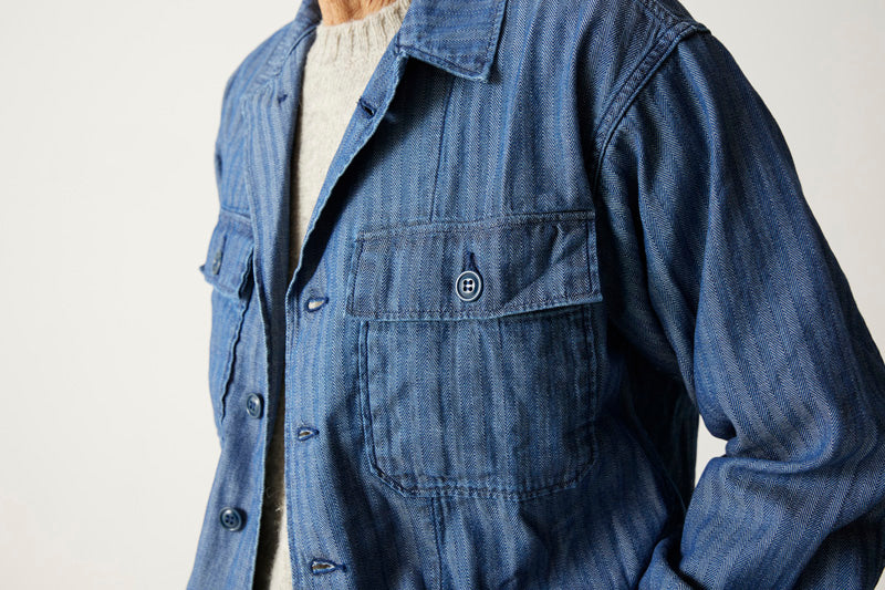 FAR EAST MANUFACTURING "Utility Shirt Herringbone" FEM