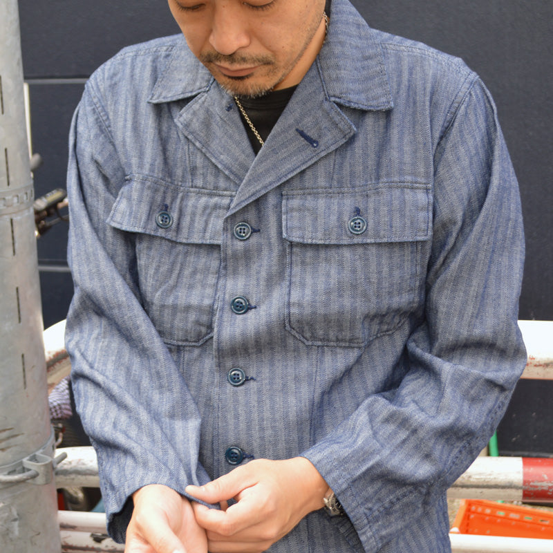 FAR EAST MANUFACTURING "Utility Shirt Herringbone" FEM