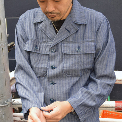 FAR EAST MANUFACTURING "Utility Shirt Herringbone" FEM