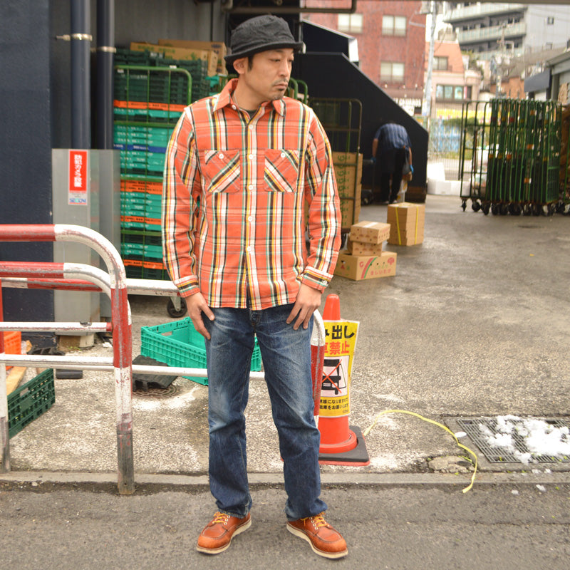 FAR EAST MANUFACTURING "01-000" Flannel Work Shirts/HEAVY FLANNEL PLAID