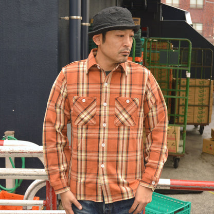 FAR EAST MANUFACTURING "01-000" Flannel Work Shirts/HEAVY FLANNEL PLAID